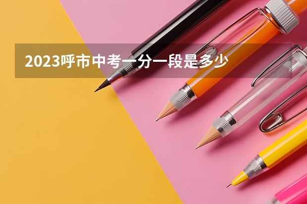 2023呼市中考一分一段是多少