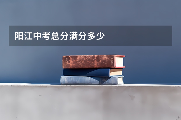 阳江中考总分满分多少