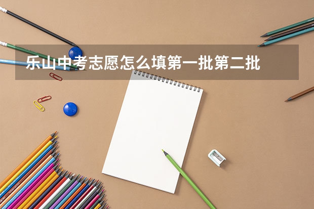 乐山中考志愿怎么填第一批第二批