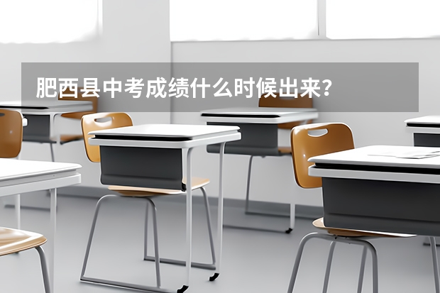 肥西县中考成绩什么时候出来？
