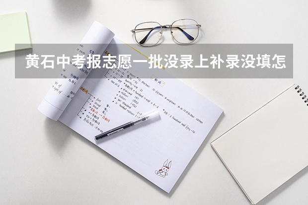 黄石中考报志愿一批没录上补录没填怎么办