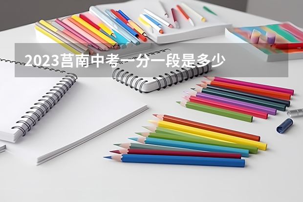 2023莒南中考一分一段是多少