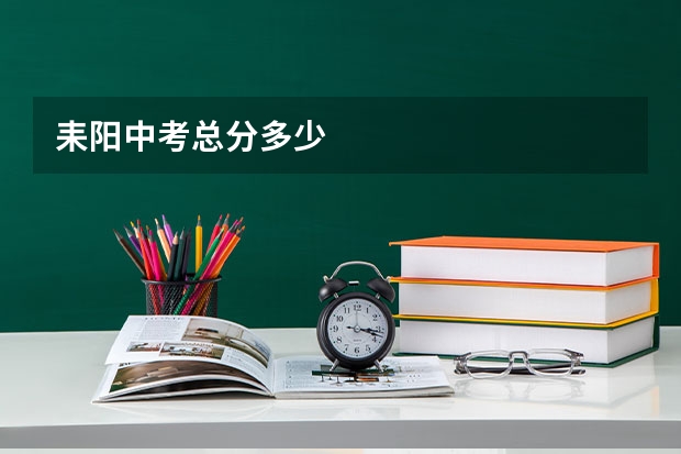 耒阳中考总分多少