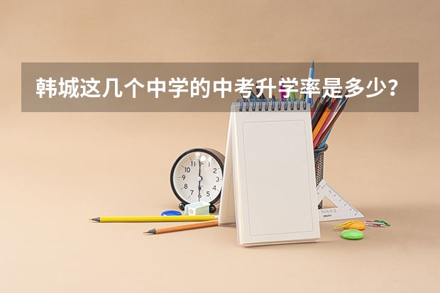 韩城这几个中学的中考升学率是多少？哪个学校好一些，有排名吗？