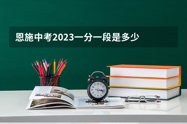 恩施中考2023一分一段是多少
