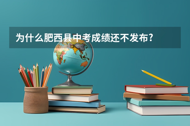 为什么肥西县中考成绩还不发布?