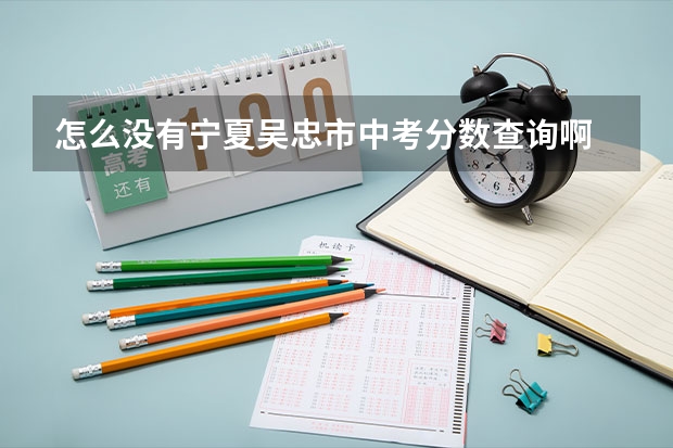 怎么没有宁夏吴忠市中考分数查询啊