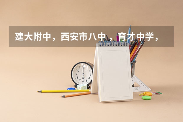 建大附中，西安市八中 ，育才中学，大家帮我选一个。，哪个好？？？（（理由》》 急用，，中考志愿. 跪求