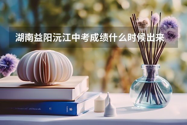 湖南益阳沅江中考成绩什么时候出来