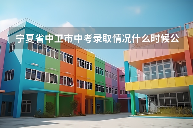 宁夏省中卫市中考录取情况什么时候公布？？