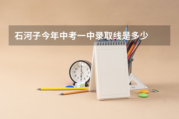 石河子今年中考一中录取线是多少
