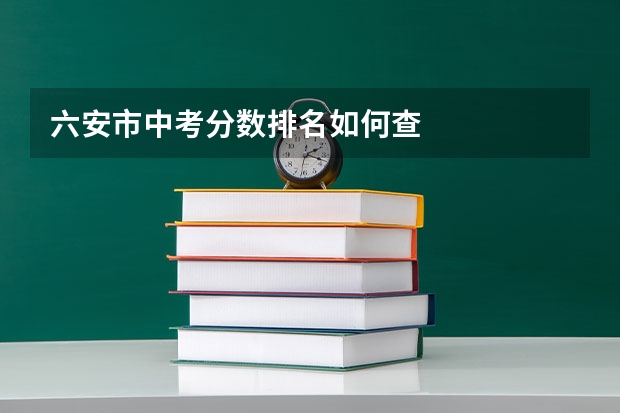六安市中考分数排名如何查