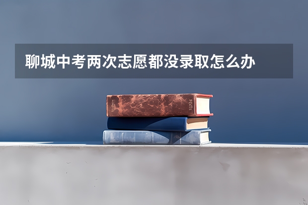 聊城中考两次志愿都没录取怎么办