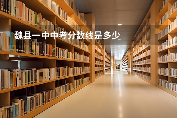 魏县一中中考分数线是多少