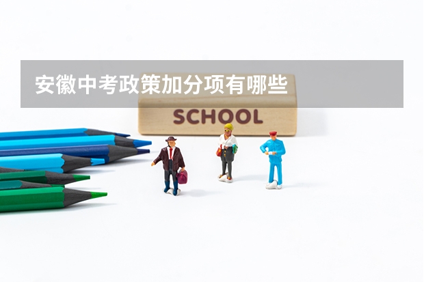 安徽中考政策加分项有哪些