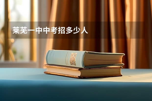 莱芜一中中考招多少人
