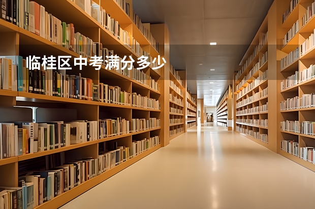 临桂区中考满分多少