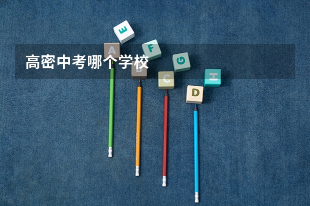 高密中考哪个学校