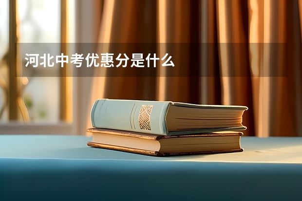 河北中考优惠分是什么