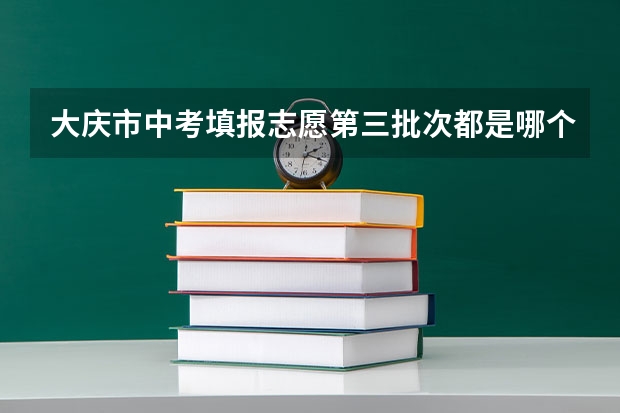 大庆市中考填报志愿第三批次都是哪个高中，分数是多少
