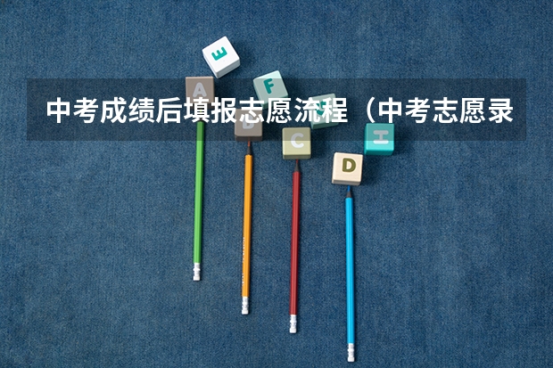 中考成绩后填报志愿流程(中考志愿录取流程和规则)