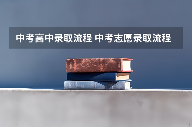 中考高中录取流程 中考志愿录取流程和规则