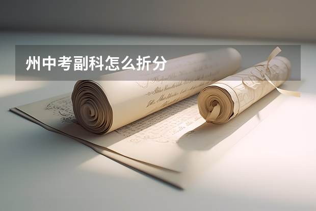 州中考副科怎么折分