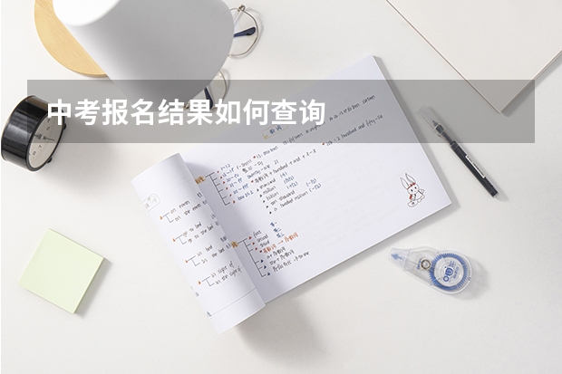 中考报名结果如何查询
