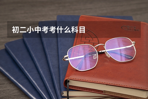 初二小中考考什么科目