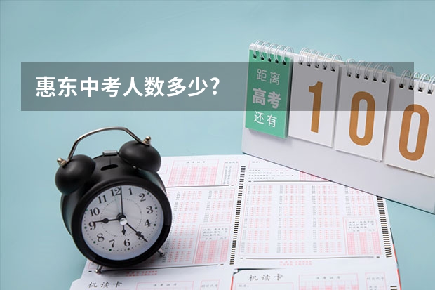 惠东中考人数多少?