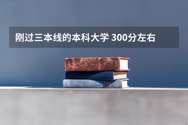 刚过三本线的本科大学 300分左右的三本大学