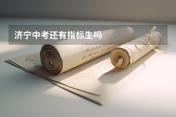 济宁中考还有指标生吗
