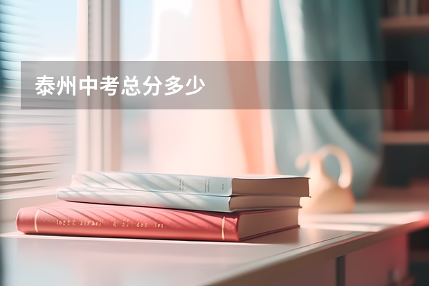 泰州中考总分多少