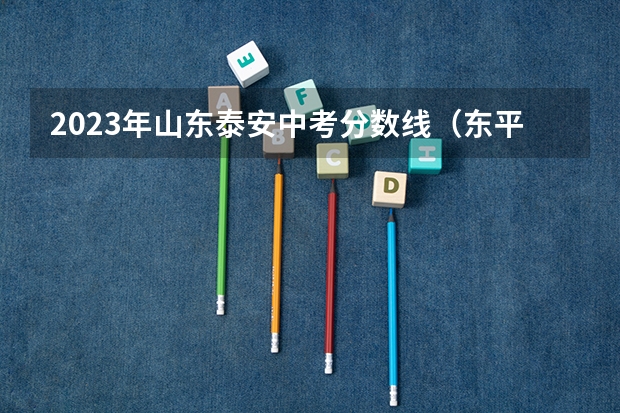 2023年山东泰安中考分数线（东平中考人数）